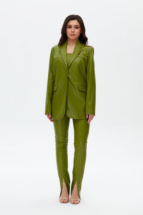 Delhı vegan leather jacket