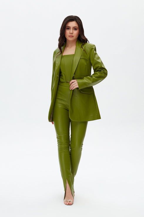 Delhı vegan leather jacket