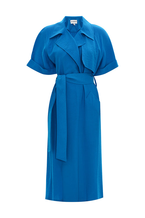 Azure Blue Long Jacket