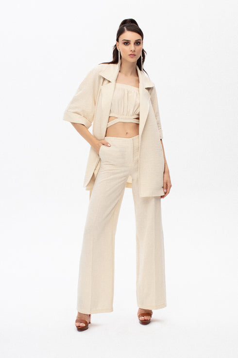 Rice Paper Short Sleeve Jacket