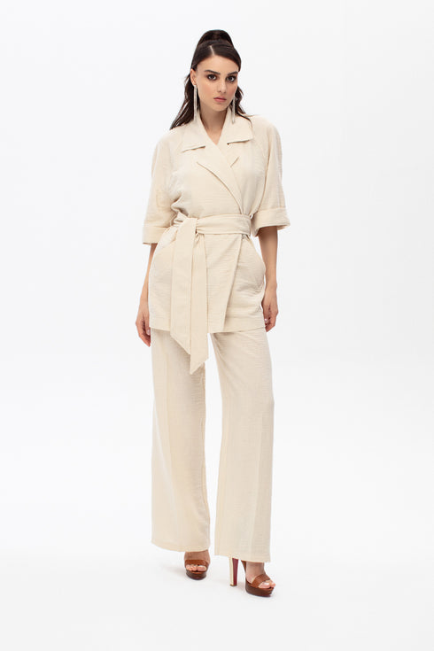 Rice Paper Short Sleeve Jacket