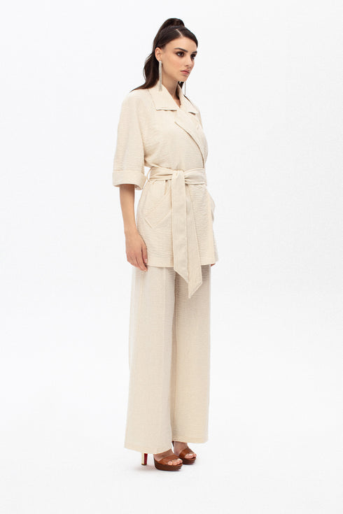 Rice Paper Short Sleeve Jacket