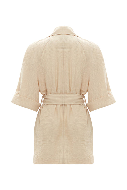 Rice Paper Short Sleeve Jacket