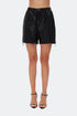 Medusa zipper detailed short
