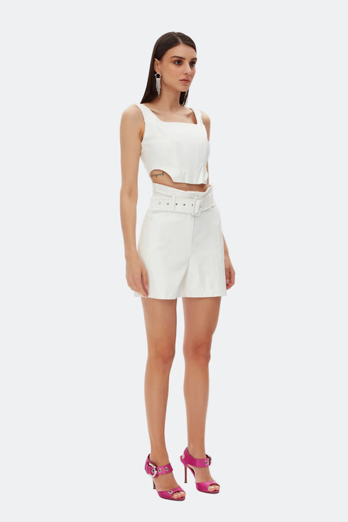 Snowdrop belt detailed short