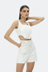 Snowdrop belt detailed short