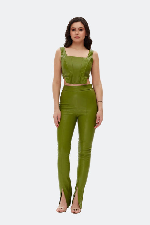 Delhi square collar crop top