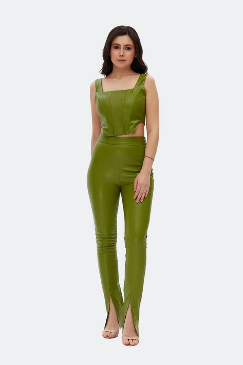 Delhi square collar crop top