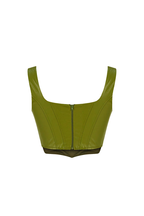 Delhi square collar crop top