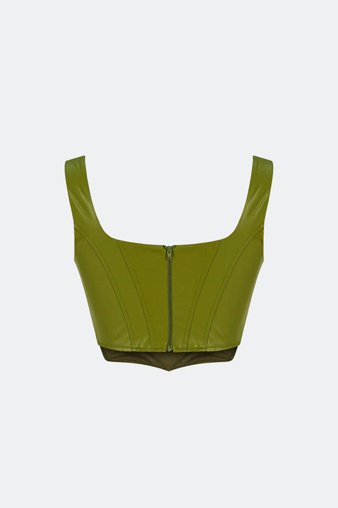 Delhi square collar crop top