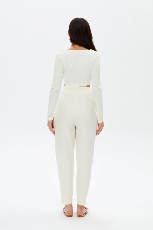 Square Collar Crop Top