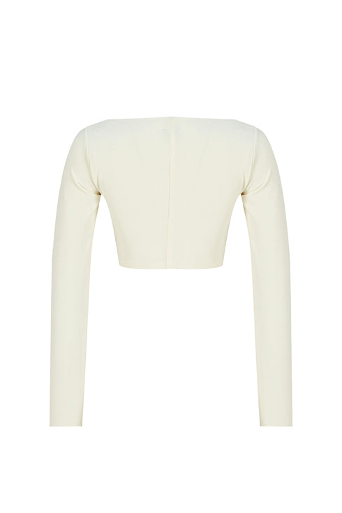 Square Collar Crop Top