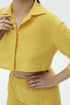 Shell Yellow Crop Shirt