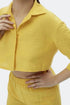Shell Yellow Crop Shirt