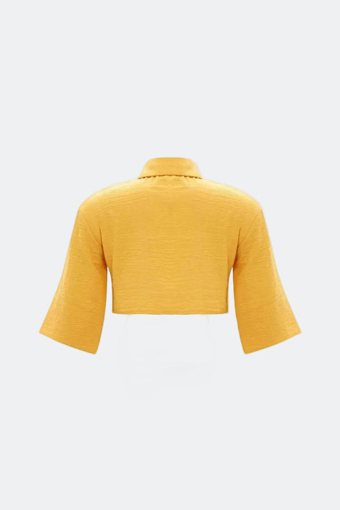 Shell Yellow Crop Shirt