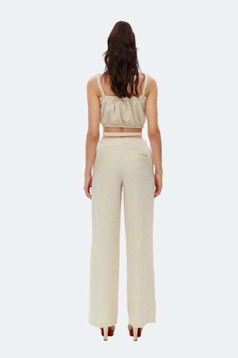 Rice Paper Cut Out Crop Top