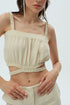 Rice Paper Cut Out Crop Top