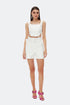 Snowdrop square collar crop top