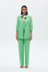 Keely green hıgh waıst wıde leg trousers