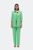 Keely green hıgh waıst wıde leg trousers