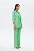 Keely green hıgh waıst wıde leg trousers