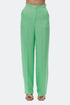 Keely green hıgh waıst wıde leg trousers