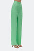 Keely green hıgh waıst wıde leg trousers
