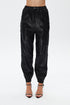 Medusa zipper detailed trousers