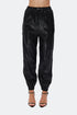 Medusa zipper detailed trousers