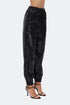 Medusa zipper detailed trousers