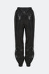 Medusa zipper detailed trousers