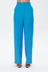 Azure blue high waist wide leg trousers