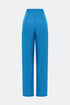 Azure blue high waist wide leg trousers