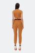 Belt detailed comfort pants