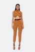 Belt detailed comfort pants
