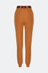 Belt detailed comfort pants