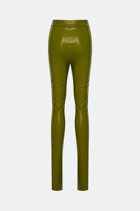 Delhi vegan leather high waist tights