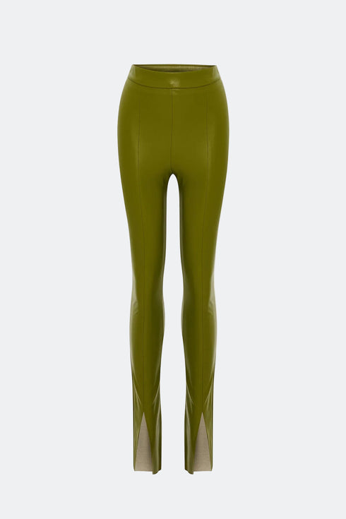 Delhi vegan leather high waist tights