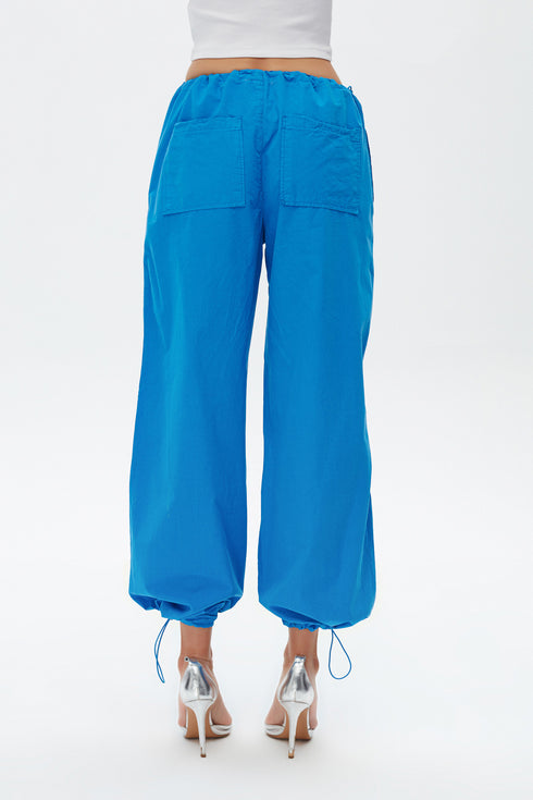 Azure cargo trousers