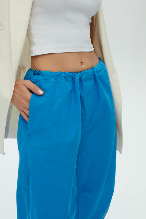 Azure cargo trousers