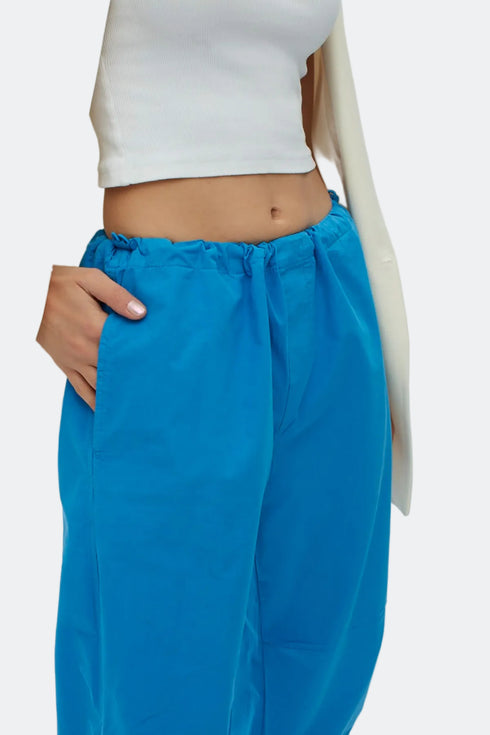 Azure cargo trousers