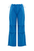 Azure cargo trousers
