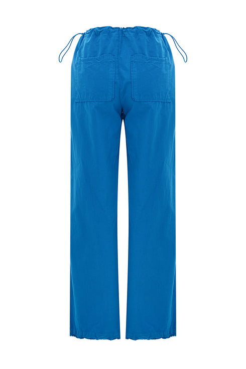 Azure cargo trousers