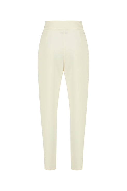 Pleated Carrot Trousers