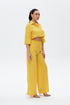 Shell Yellow Loose Fit Trousers