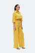 Shell Yellow Loose Fit Trousers