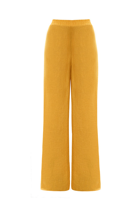 Shell Yellow Loose Fit Trousers