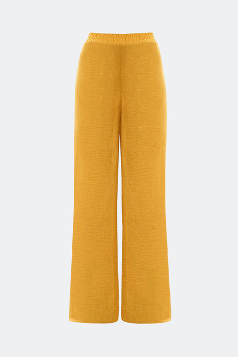 Shell Yellow Loose Fit Trousers