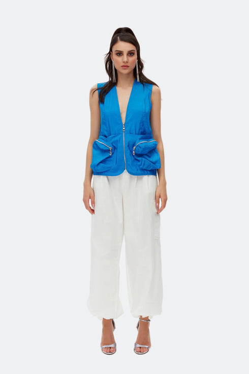 White Cargo Trousers