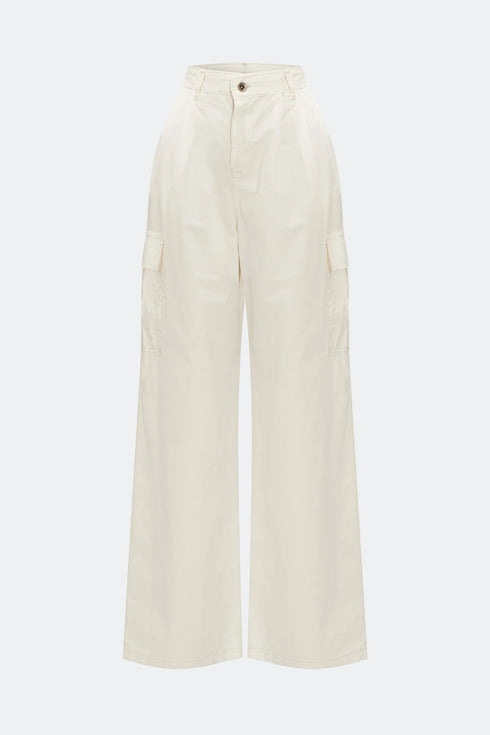 White Cargo Trousers